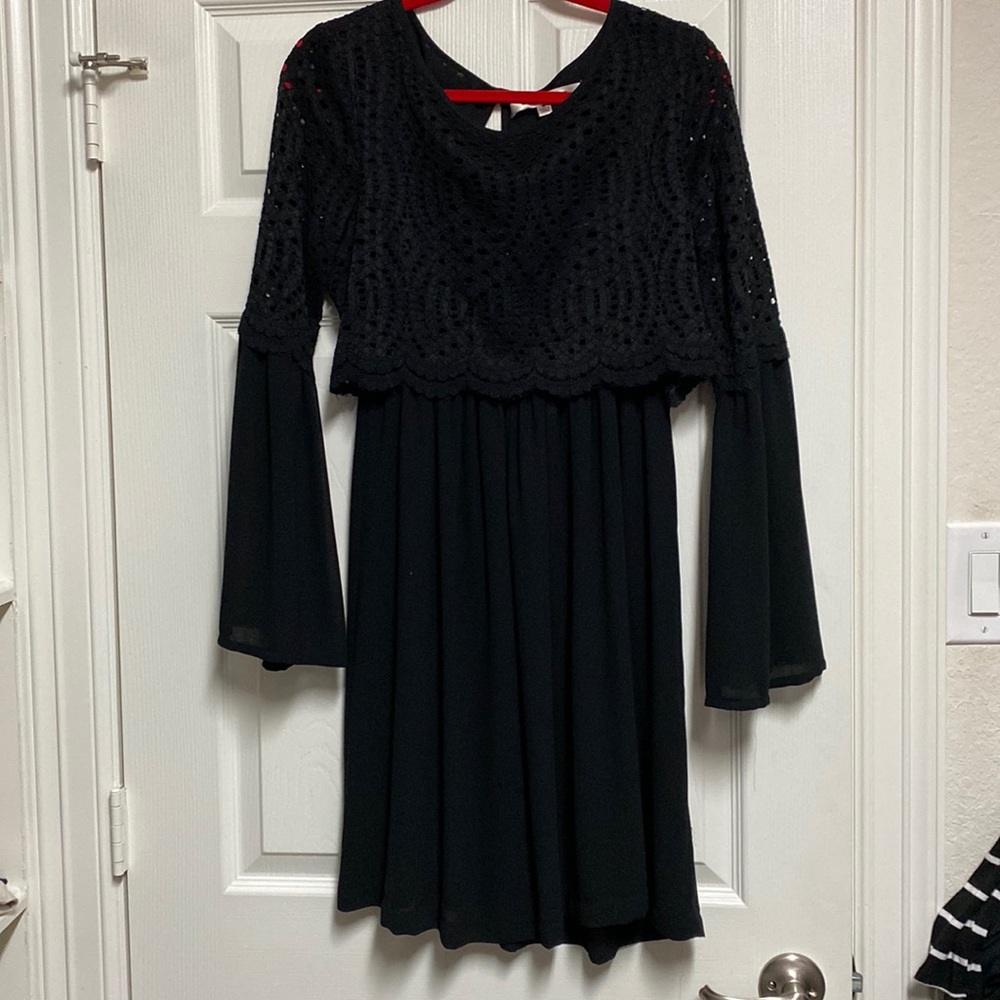Faux Crop Top Dress